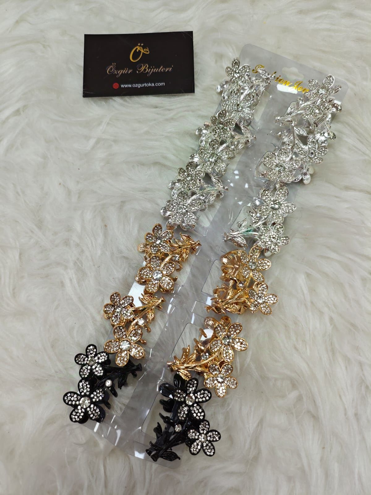 Taşlı Metal Mandal Toka 12li(Adet:35TL)