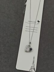 100 Dil Seni Seviyorum Kolyesi Çelik