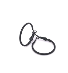 Yuvarlak Halka Küpe Siyah 2 Cm