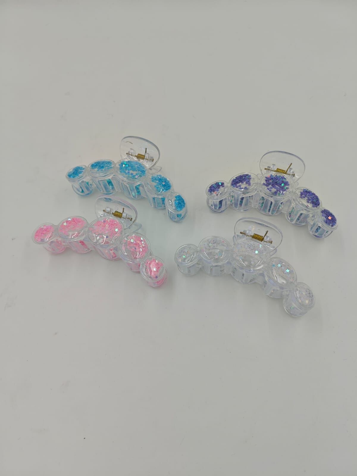 Şeffaf Mandal Toka 12li (Adet:25TL)8CM