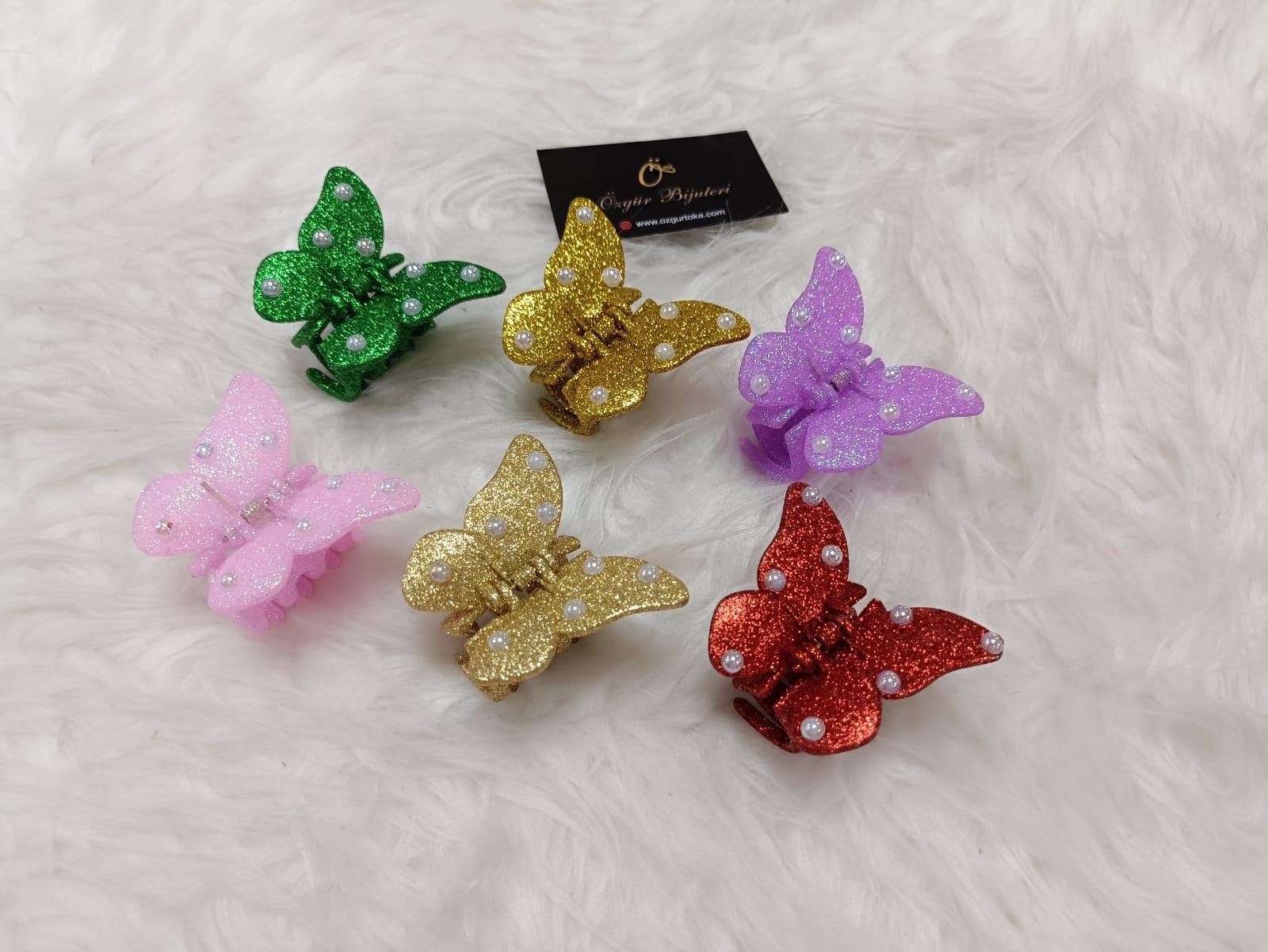 Kelebek Mandal Toka 12li (Adet25TL)4CM