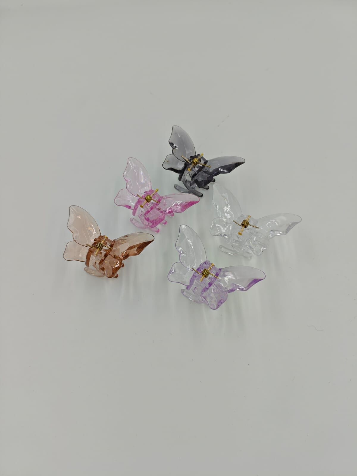 Şeffaf Kelebek Mandal Toka 12li (Adet:12.5TL) 4CM